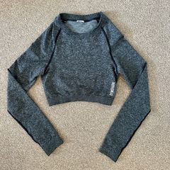 Grey Gymshark long sleeve top size S