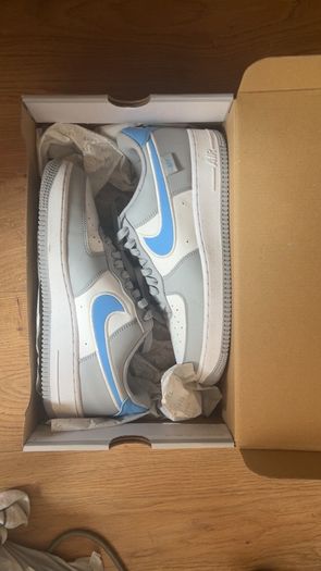 Nike Air Force 1 07 Next Nature Wolf Grey University Blue UK 6.5 EU 40.5 Box Included