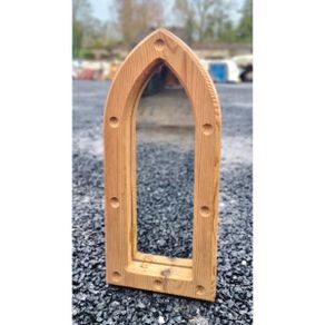 Timber Framed Mirror Gothic Style KAS1053