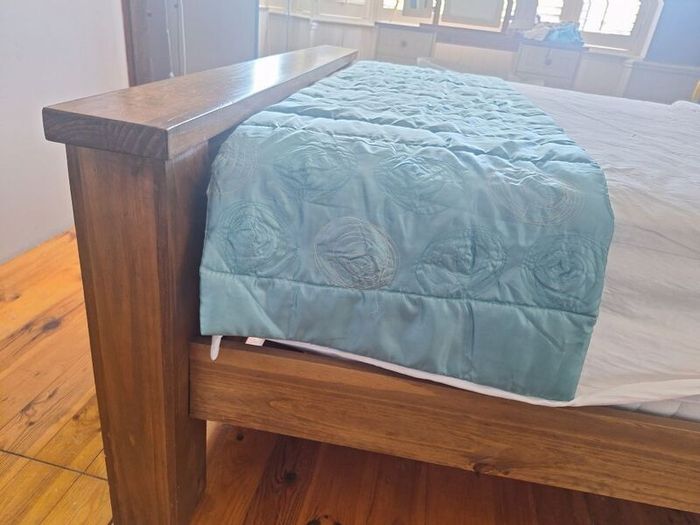 Solid wood King size bed frame