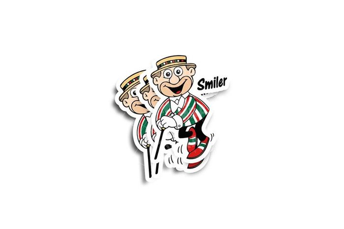 Lyons Tea Minstrels Smiley Glossy Stickers 3-Pack