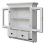 Wooden Kitchen Wall Cabinet with Glass Door White Image 4