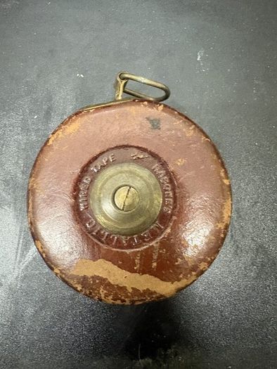 Vintage J.C. Chesterman Leather Cased Surveyors Tape