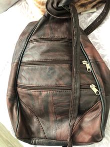 Back pack small soft leather