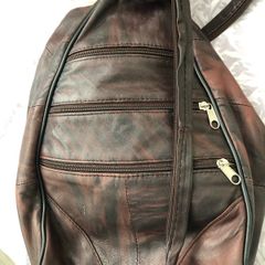 Back pack small soft leather