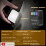 Portable RGB Video Soft Light - LED Camera Light 360 Full Color, Dimmable 2500-7000K Panel Light with Cold Shoe Interfaces, Rechargeable Image 6