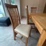 oak extendable dining table + 8 chairs Image 5