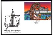 1998 Isle of Man Viking Longships Commemorative Stamp Miniature Sheet First Day Cover (FDC)