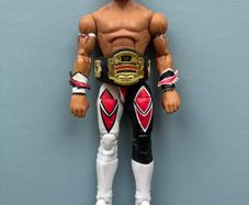 WWE Mattel Rey Mysterio Elite Flashback Cruiserweight Championship Series 32 2014 - Wrestling Figure