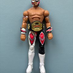 WWE Mattel Rey Mysterio Elite Flashback Cruiserweight Championship Series 32 2014 - Wrestling Figure