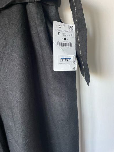 trousers Bnwt 100% linen Zara size small