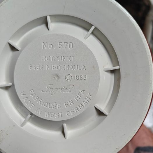 Vintage Thermos, No 570, "Ingrid"coffee pot, from 1983 10 1/2" high, plus additional replacement filler, 1980s