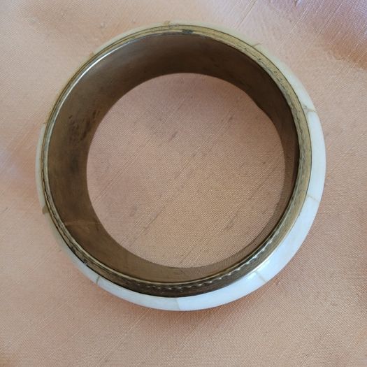 Vintage brass & horn braclet