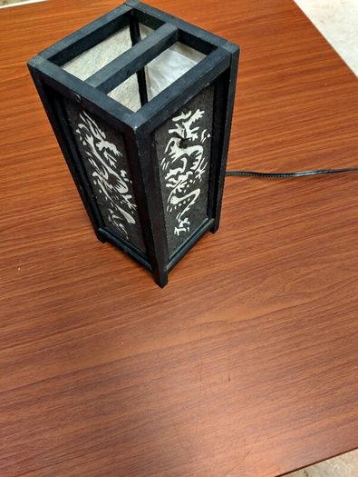 Oriental table lamp