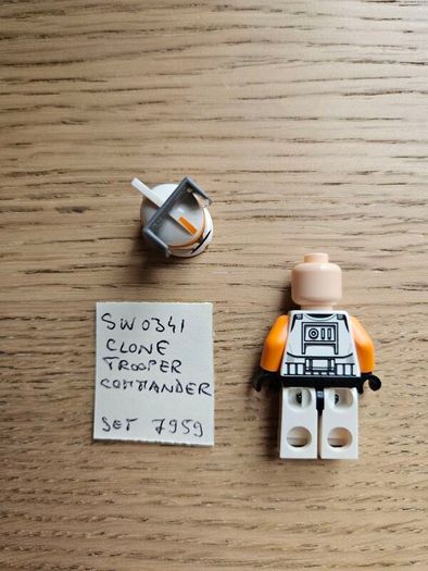 lego sw0341 clone trooper commander cody, set 7959
