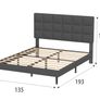 Double Bed Frame with Underbed Storage Image 6