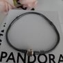 new genuine pandora oxidised bracelet with silver clasp Image 2