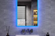FREE EXPRESS SHIPPING Backlit Bluetooth Bathroom Mirrors with Shaver Socket, 500 x 700 mm Illuminated Wall Mounted Bathroom Vanity Mirror with LED Lights and Demister Pad