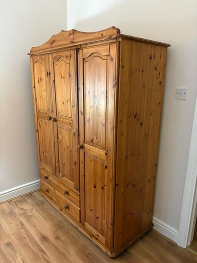 Large Pine Wardrobe - Spacious - Excellent Condition