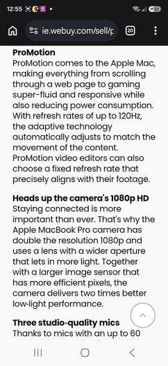 Apple MacBook Pro M1 Chip