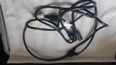 IEC C14 Male - IEC C13 Female Power Extension/Jumper/Splitter Y Kettle Cable Lead UPS 2m