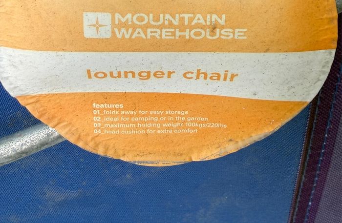 sun lounger fold up chair x2