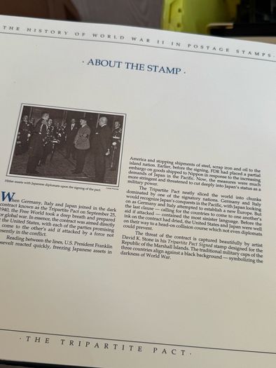 The History of World War II in post stamps