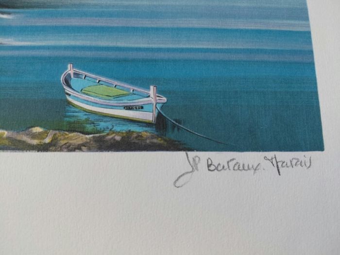 Limited edition lithograph Le Vieil Antibes byJean Pierre Bertaux Marais 266/390
