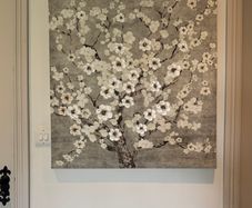 Large Textured Cherry Blossom Canvas wall art