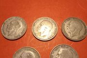 silver coins 5 x halfcrowns
