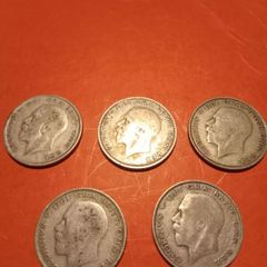 silver coins 5 x halfcrowns