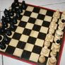 Vintage Chess Set Old Wooden Large Chess  Antique Chess 14" Image 4
