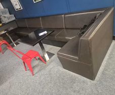 Commercial U-Shaped Booth / Banquette Seating With Storage - 5m