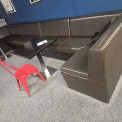 Commercial U-Shaped Booth / Banquette Seating With Storage - 5m