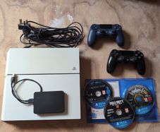 Playstation 4 with games and accessories