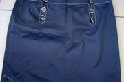 Navy Roberto Verino Navy Size 12 Skirt
