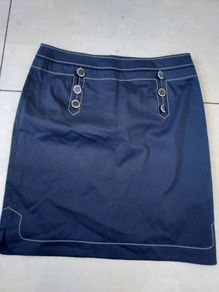 Navy Roberto Verino Navy Size 12 Skirt