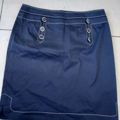 Navy Roberto Verino Navy Size 12 Skirt
