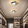 NEW SALE | Modern Ceiling Light LED Elegant Squares LED Ceiling lamp Nordic Fashion White Black Ceiling Lights Fixture for Aisle Stairs Hallway Porch Kitchen Bedroom Living Room - Warm White Light 21W Image 3