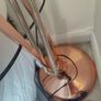 Copper standing floor lamp Image 6