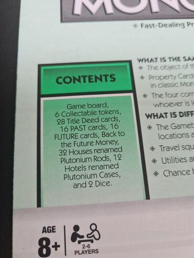 Monopoly Back To The Future Trilogy Edition 2016 100% Complete