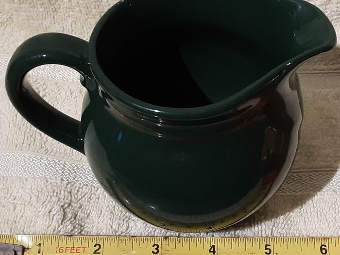 small green cream ??? jug,