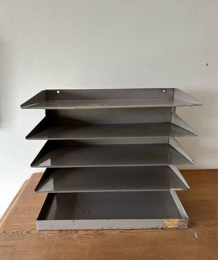 Vintage Industrial Filing Unit/ Organiser