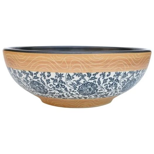 Countertop Basin Multicolour Round 41x14 cm Ceramic