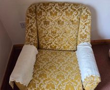 2 Gold Classic Armchairs
