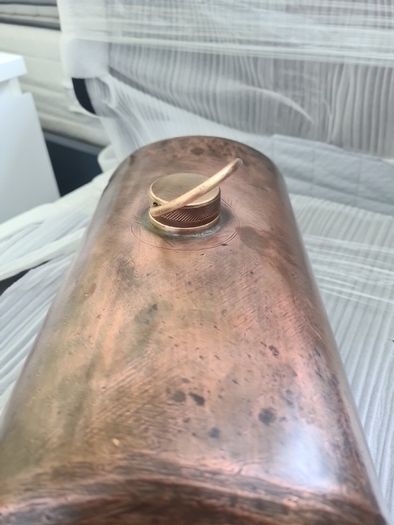 vintage copper water bottle