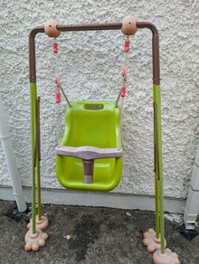 Foldable baby swing set