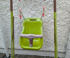 Foldable baby swing set