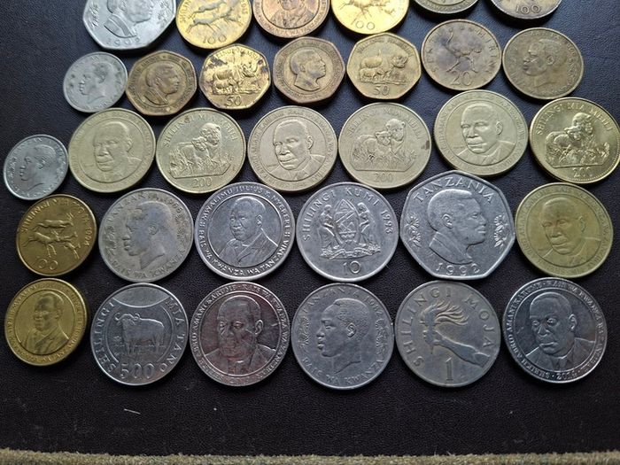 A Lot of 265 grams coins from Tanzania (1966-2019)