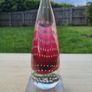Murano transparent teardrop art glass paperweight (stopper) Image 3